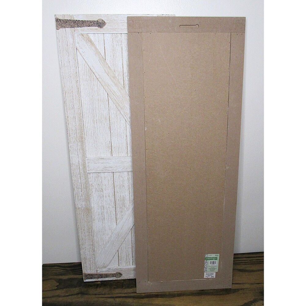 Pair of Hobby Lobby "The Spring Shop" Farmhouse Wood Wall Decor - 31" Shutters - Picture 8 of 10